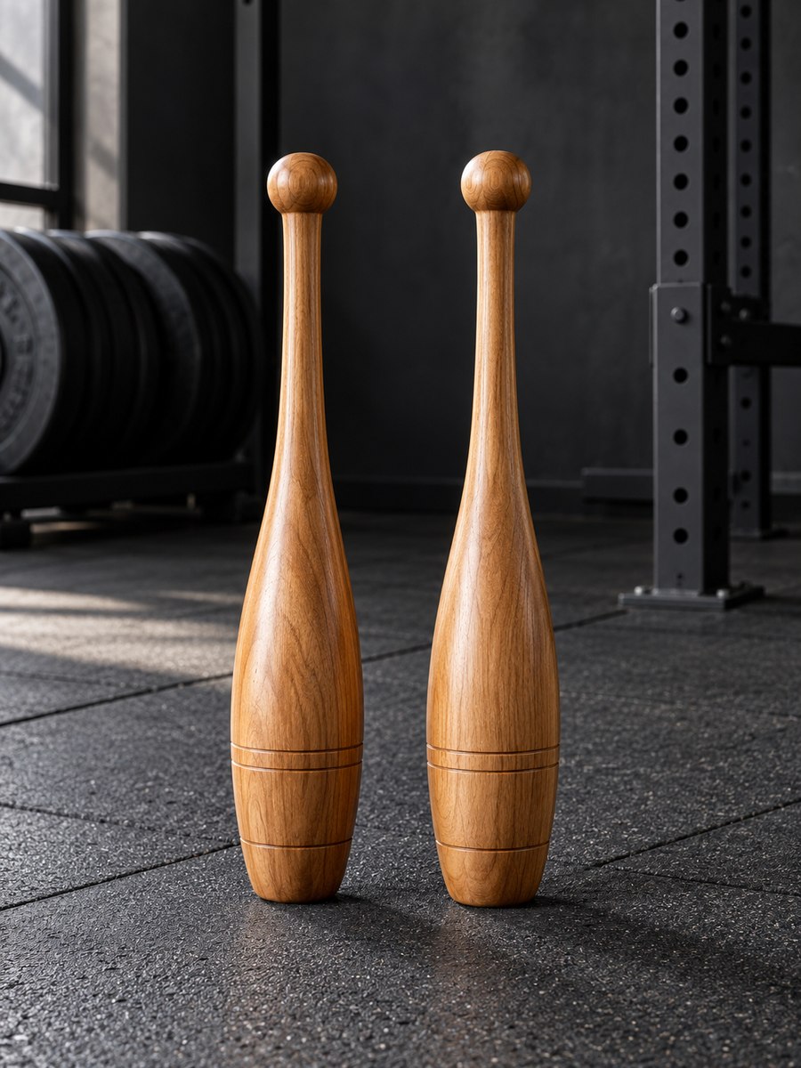 Mazas indias de madera 1 kg (pareja)